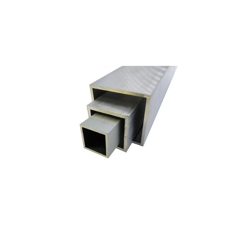 Hliníková čtvercová trubka 20x20x2-100x100x4mm AlMgSi0,5 čtvercová trubka 0,2-2 metry Evek GmbH - 1