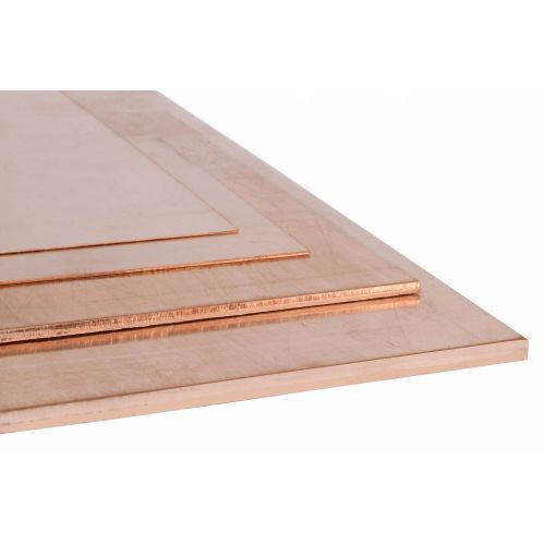 Měděný plech 10-20mm CW004A (Cu-ETP - 2.0065) Plechy Plech nařezaný na požadovaný rozměr 100x100mm možné