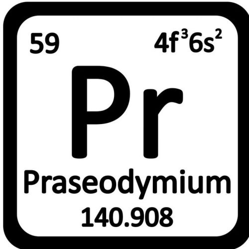 Praseodymový kov 99,9% čistý kov Kovový prvek Pr Element 59 Praseodym