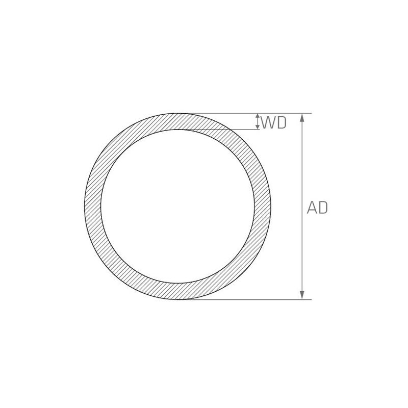 Trubka z nerezové oceli 0,8-4 mm tenkostěnná kapilární trubka V2A 1.4301 kulatá 2,0 metru, nerezová ocel