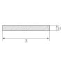 Proužky z nerezového plechu 1.4404 plochá tyč 30x2mm-90x6mm proužky řezané na velikost