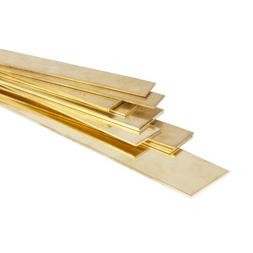 Prodám mosazné plechové pásky ploché tyče 30x2mm-90x6mm řezané na míru pásky