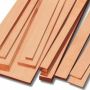 Měděné plechové pásy 2.0090 plochá tyč 30x2mm-90x6mm pásy řezané na míru