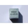 Zinek kovová kostka Zn 10x10mm leštěná kostka čistoty 99,99%
