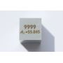 Železná Fe kostka 10x10mm leštěná kostka o čistotě 99,99%