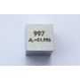 Chrom Cr kovová kostka 10x10mm leštěná kostka o čistotě 99,7%