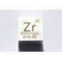 Zirkonium Zr kovová kostka 10x10mm leštěná kostka čistoty 99,2%