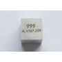 Erbium Er kovová kostka 10x10mm leštěná kostka o čistotě 99,9 %