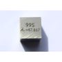 Kovová kostka leštěná 10x10mm čistota kostka
