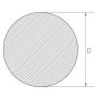 Ocel hn70u Tyč 1-360mm Kulatá tyč Kulatý materiál