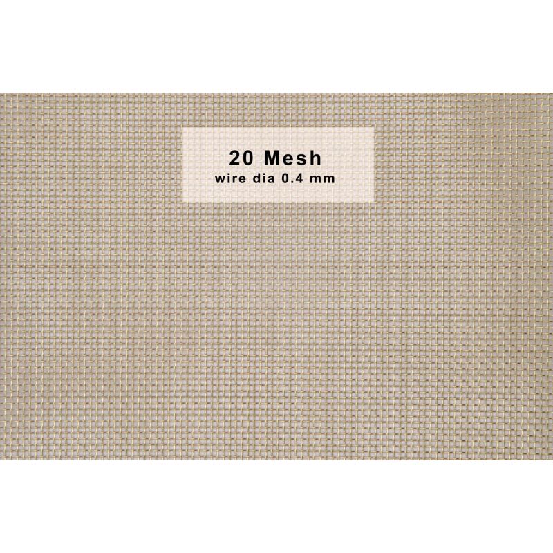 Mosazná síť 20-120 Šířka ok 50mm-300mm CuZn36 CW507L Mřížkový filtrační drát